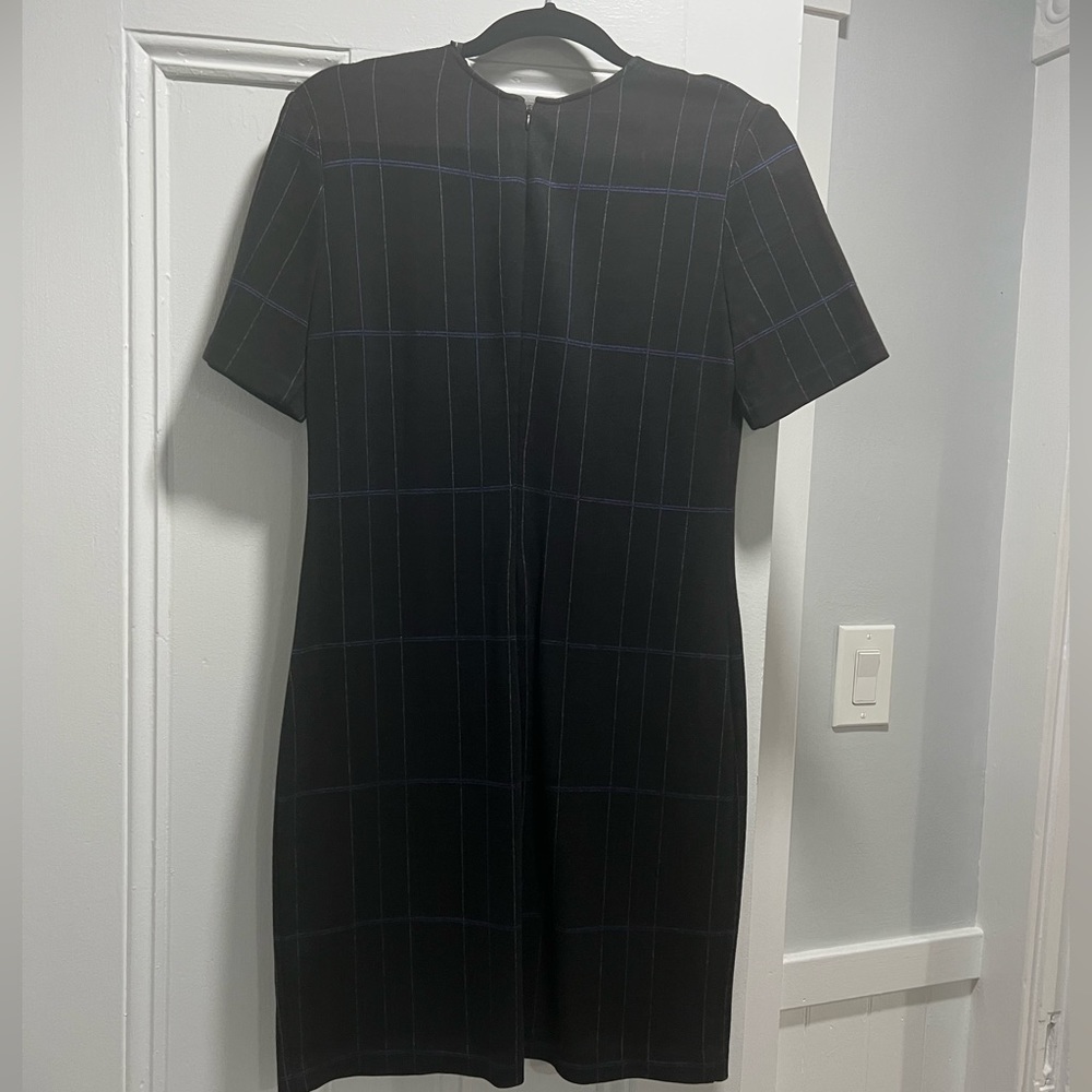 Theory Black Mid-Length Design Dress - Picture 2 of 3